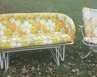metal patio furniture etsy