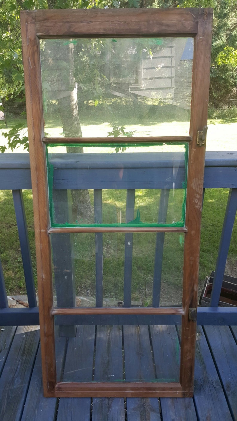Wood Sign Antique Two Pane Old Window Rustic Wedding Decor