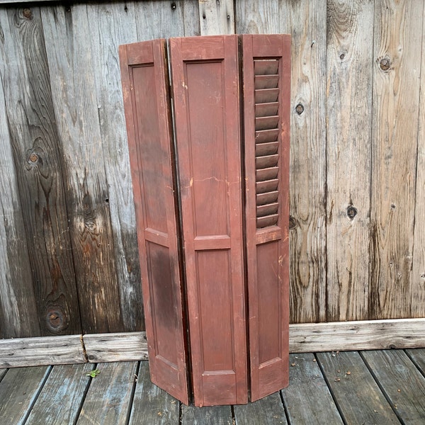 Antique Wood Shutters Etsy
