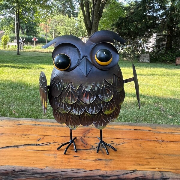 Metal Garden Statue Etsy