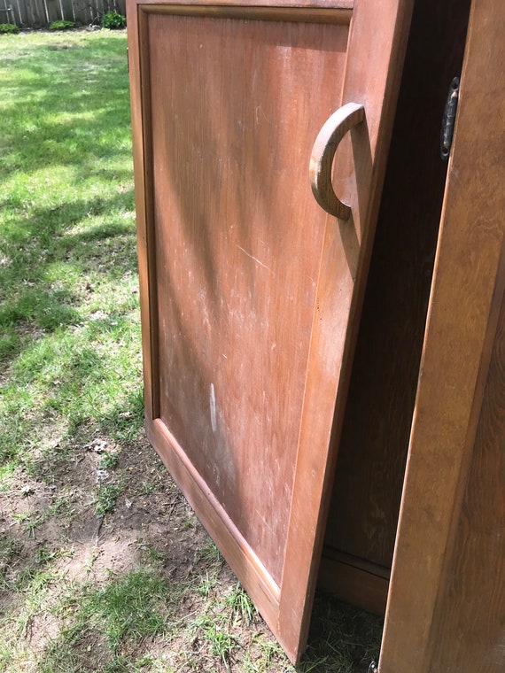 Antique Wood Louvered Wood Doors Theatre Salvage Stage Props Handcrafted Playhouse Doors Treehouse Cabinet Furniture Building Supply