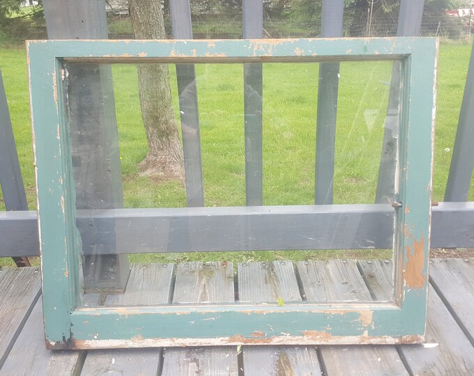 Vintage Old Wood Window Frame Modern Farmhouse Rustic Country Etsy