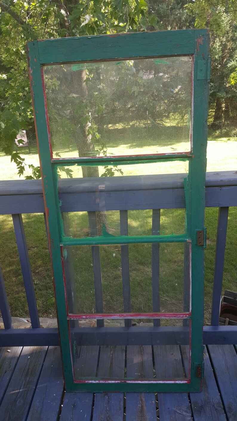 Antique Wood Awning Window Frames 4 pane Reclaimed Crank Etsy