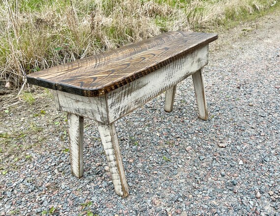 Rustic Farmhouse Wood Bench 36 Distressed Entryway Porch Outdoor Bedroom Furniture EN28 Etsy