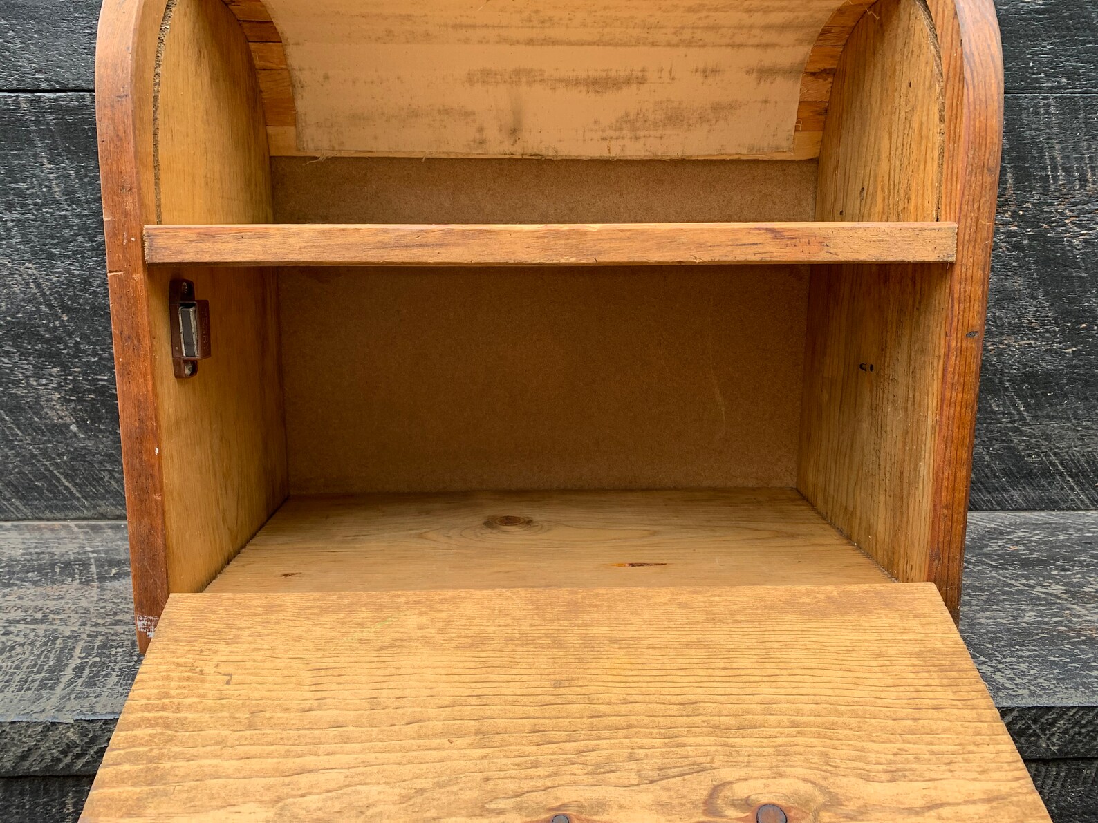 Vintage Wood Bread Box Pie Safe Rustic Farmhouse Bread Box Etsy