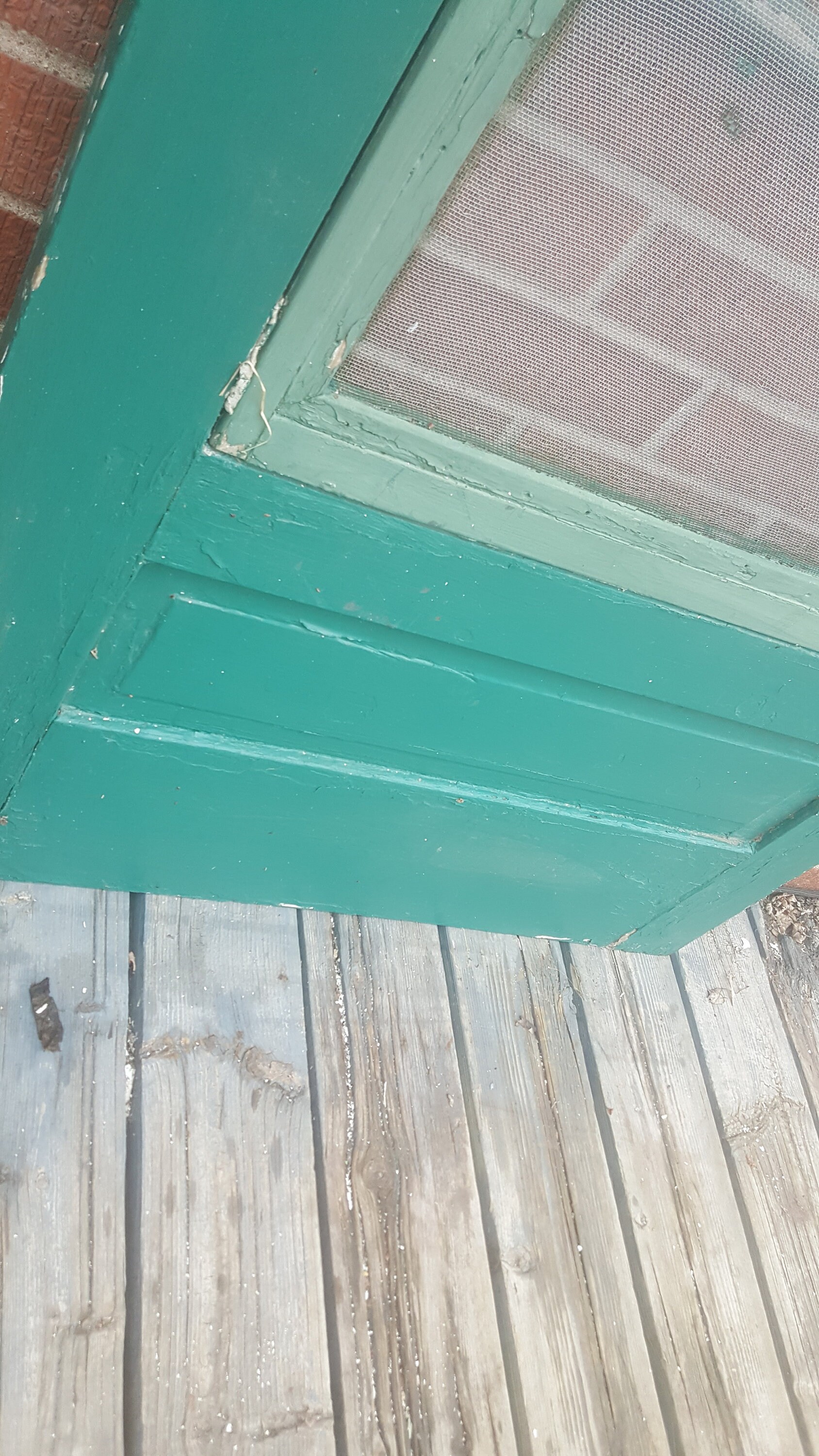 Antique Wood Exterior Screen Storm Door Replacement Etsy