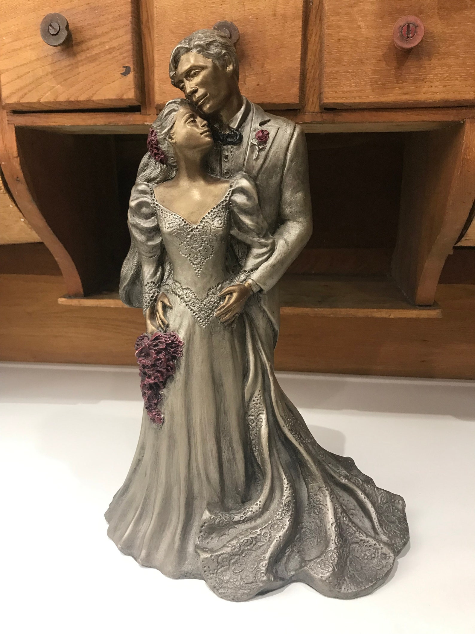 Antique Austin Stone Sculpture Bride and Groom 2004 Husband Etsy
