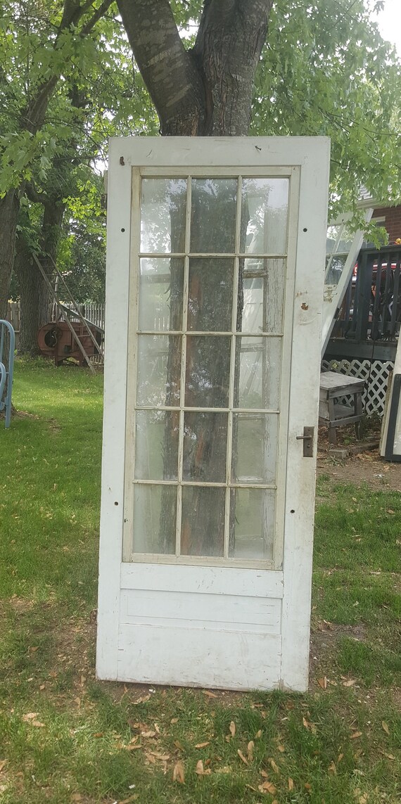 Antique Wood Screen Door Exterior Screen Door Building Etsy