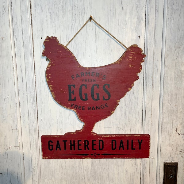 Vintage Egg Sign Etsy
