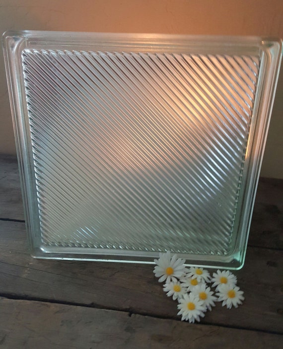 Vintage Glass Block Window Glass Block Reclaimed Architectural Etsy