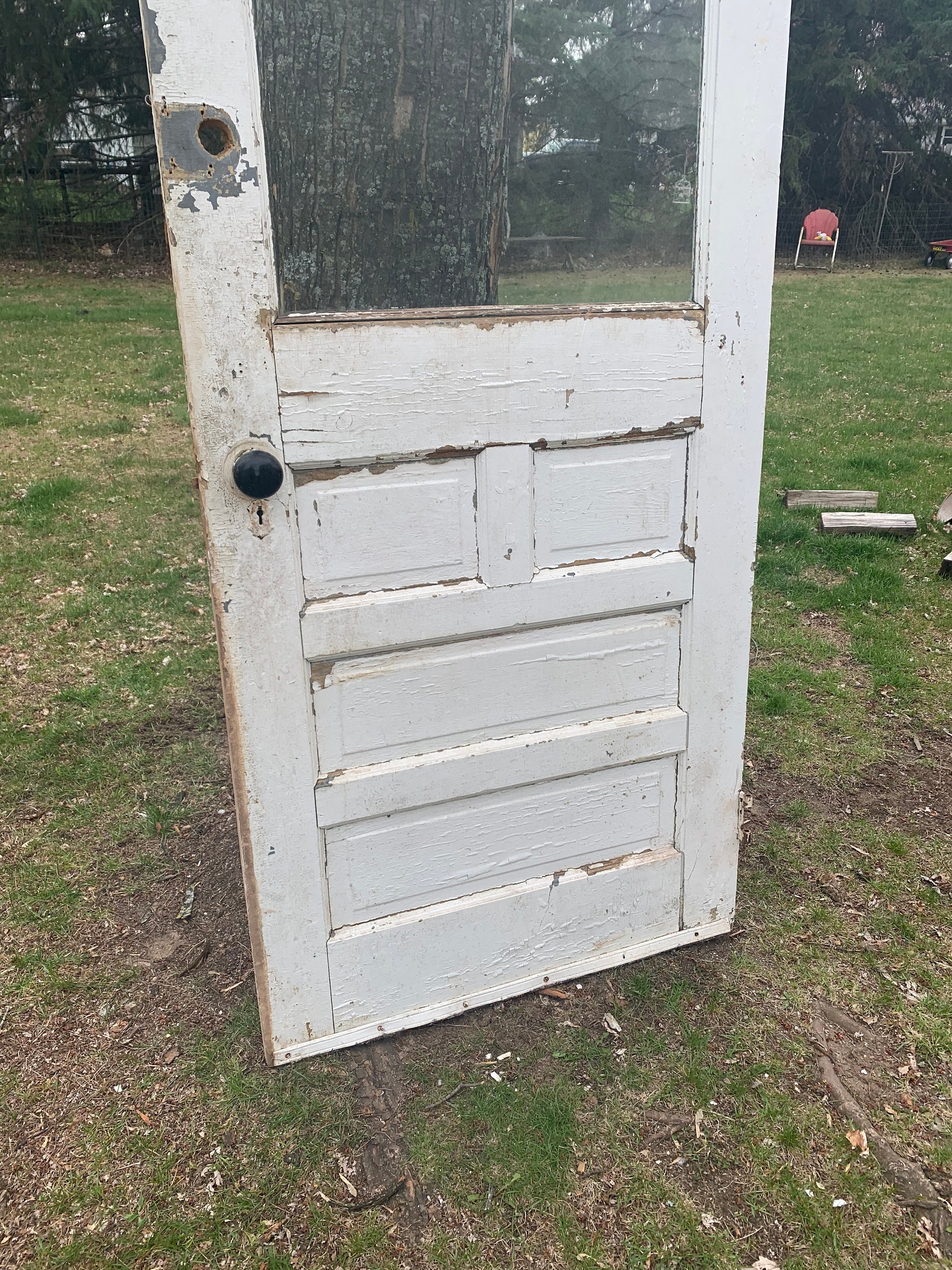 Antigua casa de campo exterior de madera ventana puerta de | Etsy