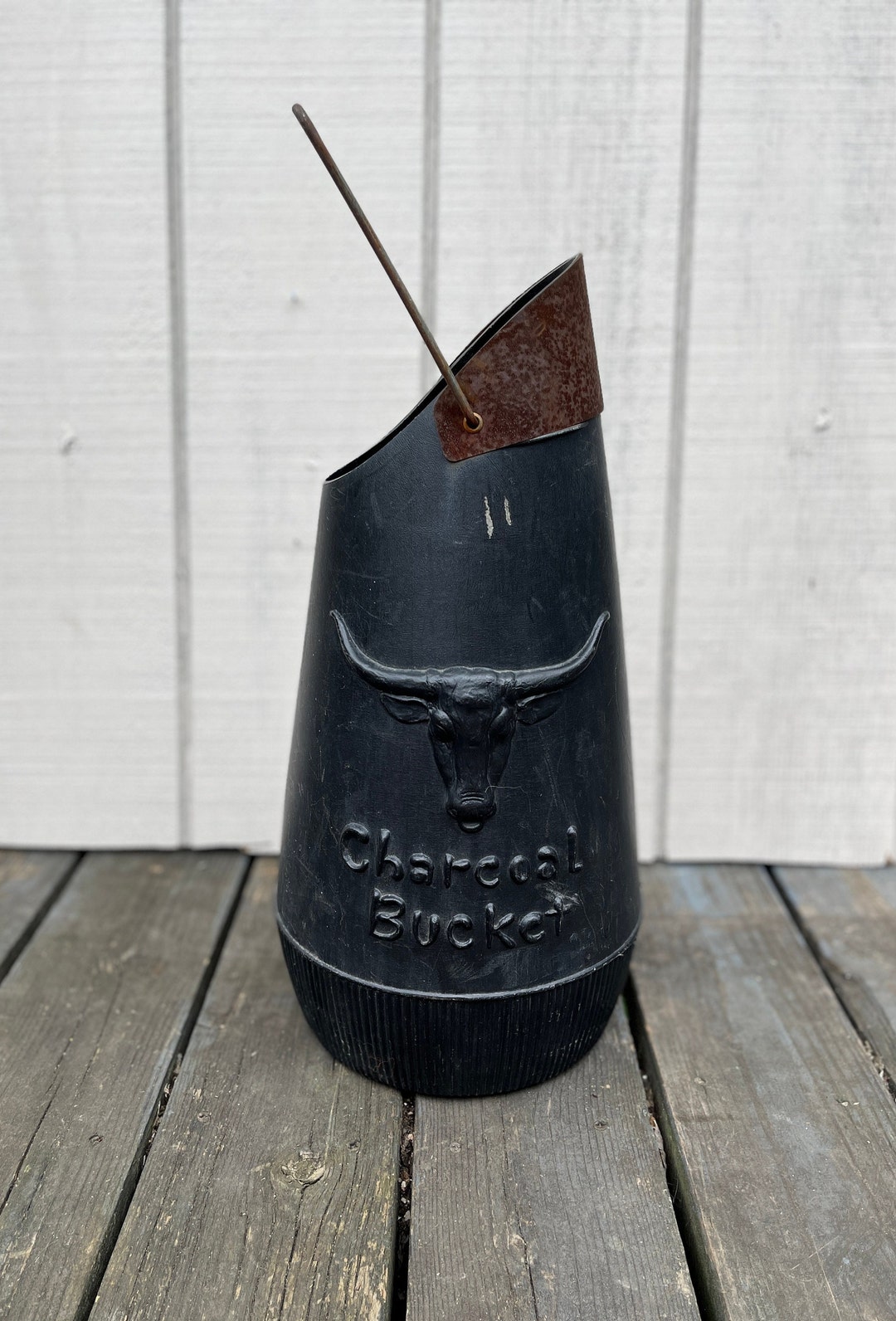 Antique Coal Bucket Vintage Ash Bucket Fireplace Log Etsy