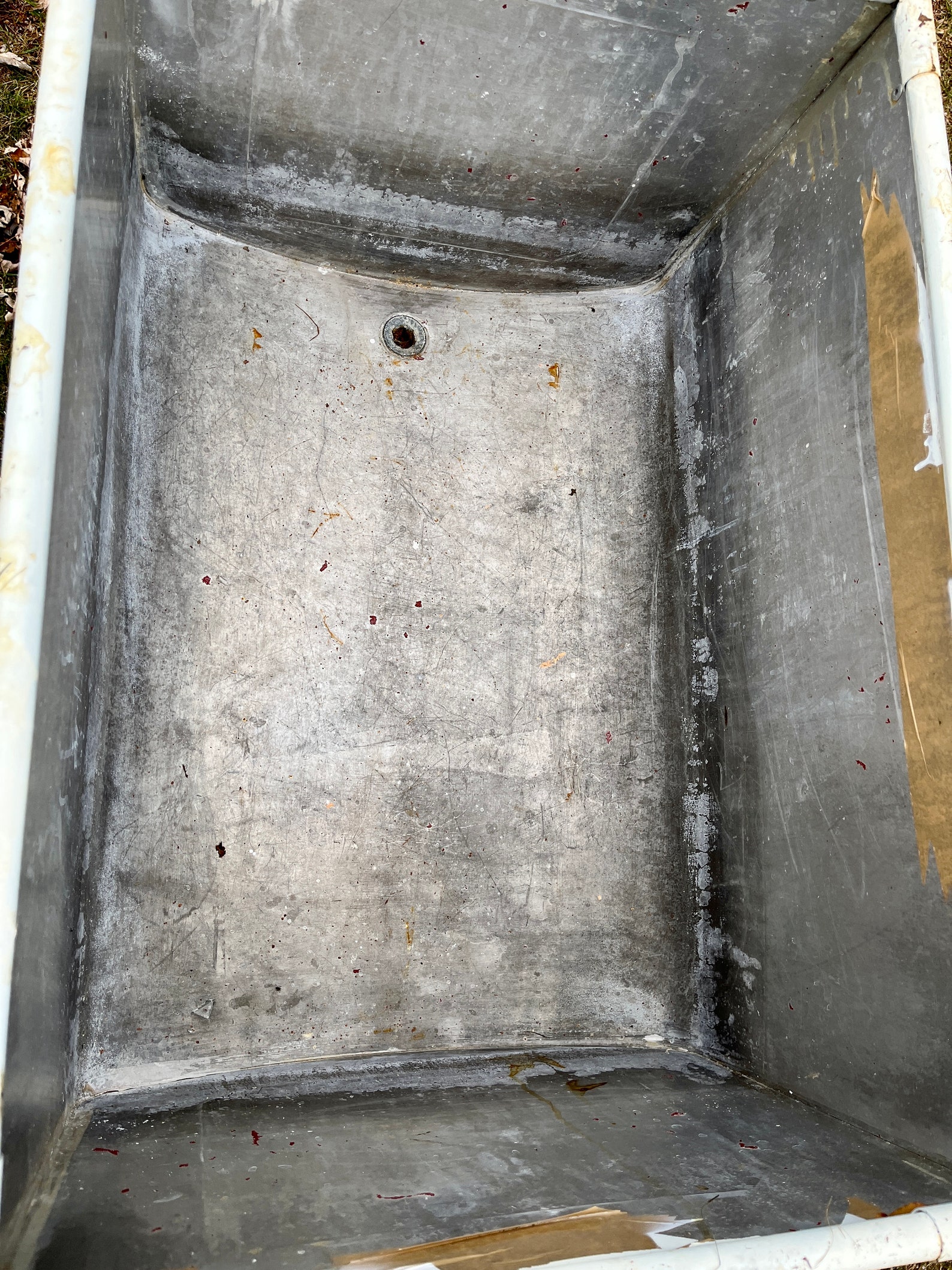 Antique Metal Laundry Wash Tub Basin Sink Kitchen Farmhouse Etsy