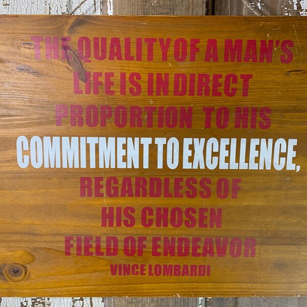 Vince Lombardi Quote Etsy