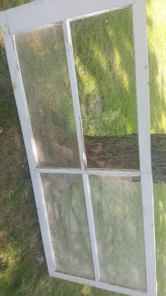4 Pane Rustic Barn Redm Farmhouse Home Decor R11 Building Supply Wavy Glass Architectural Salvage Vintage Old Wood Window Frame