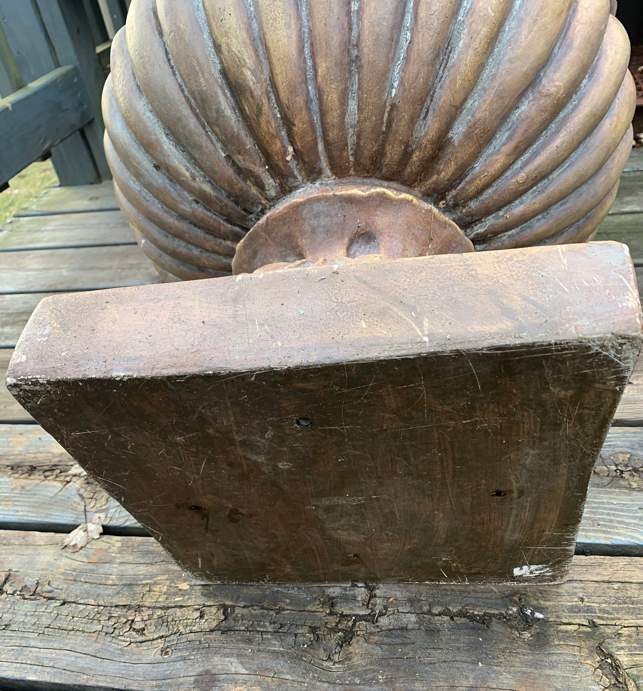 Vintage ligero urna al aire libre plantador bronce desgastado | Etsy