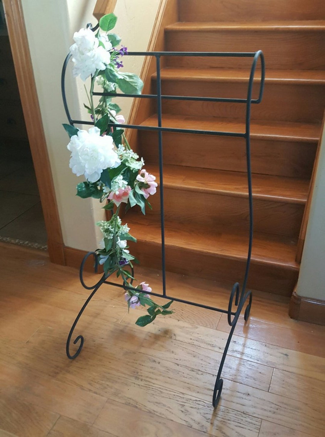 Vintage Metal Floor Quilt Rack Bedroom Blanket Storage Quilt Etsy