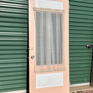 Antique Glass Lite Solid Wood Entry Door Country Cottage, Reclaimed, Architectural Salvage 31 3/4&quot; x 80 1/4&quot; FF1-LH