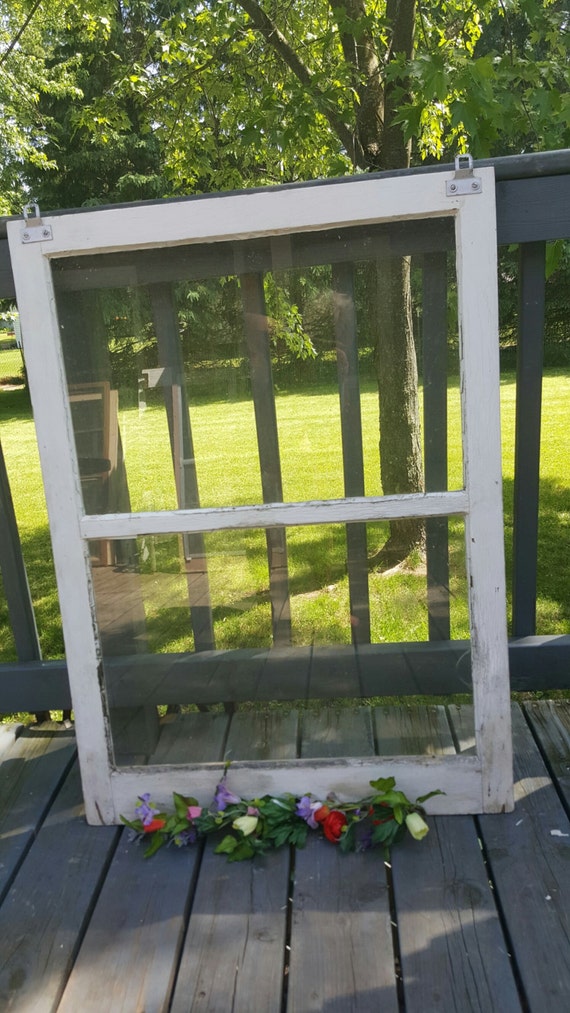 Old Wood Window Frame Two Pane 2 Diy Sign Rustic Modern Image 0