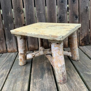 Rustic Birch Wood Log Step Stool Wood Plant Stand Riser DM5 - Etsy