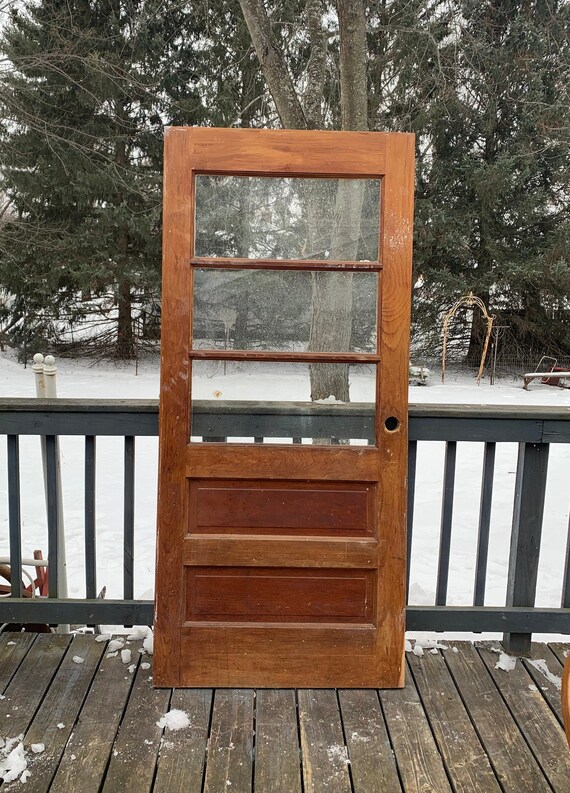 Antique Entry Window Exterior Door Half Lite Architectural Etsy