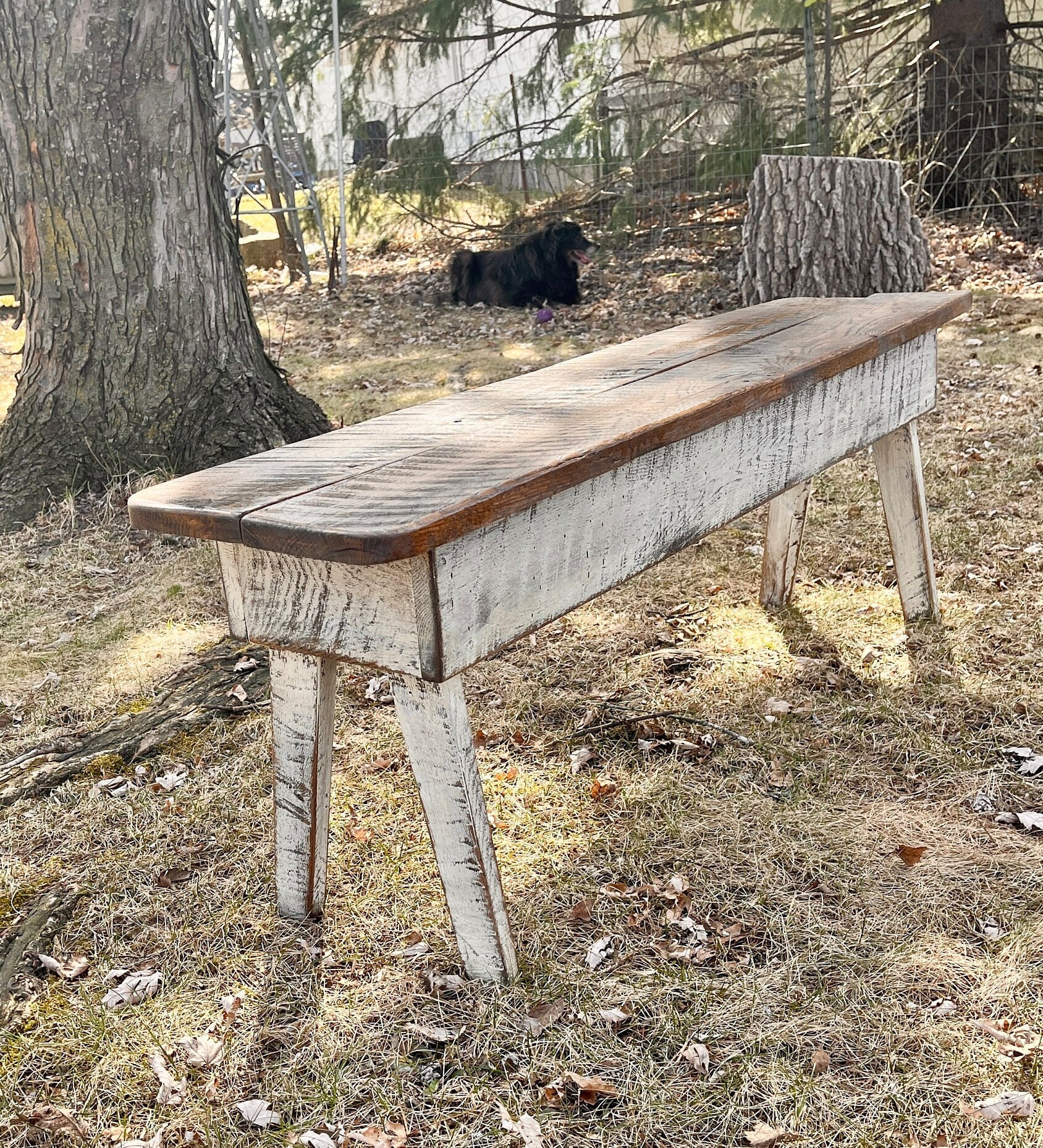 Farmhouse porch bench sale