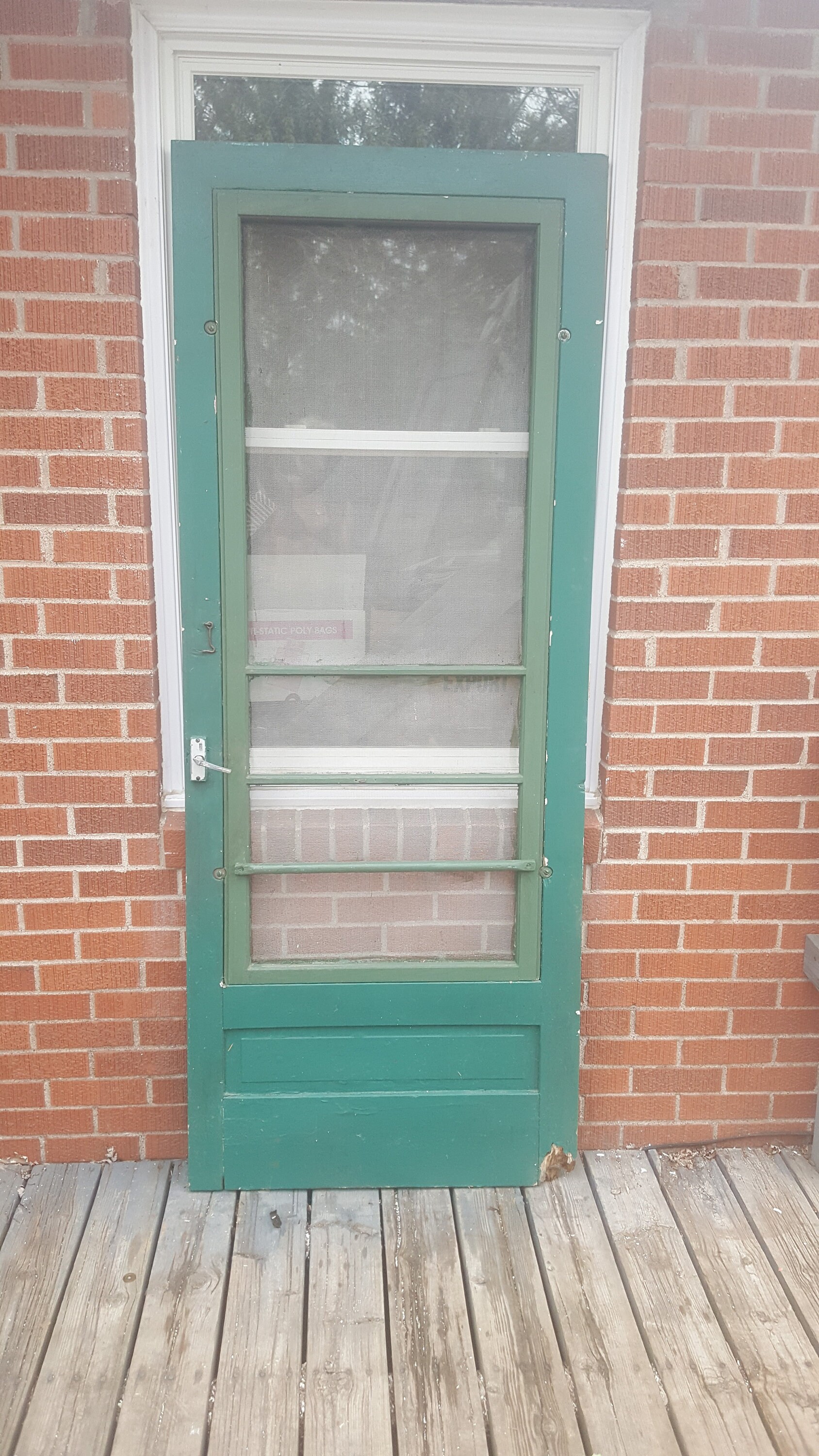 Antique Wood Screen Door Interchangeable Storm Screen Door Etsy