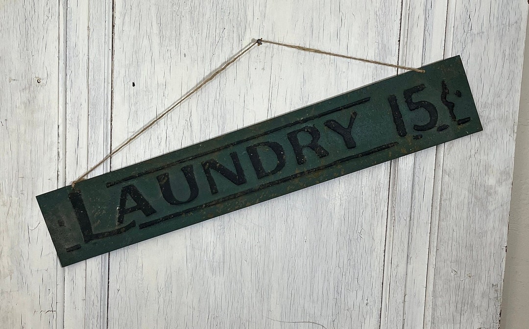 Rustic Metal Laundry Sign, Rustic Laundry Room Decor DS16 Etsy