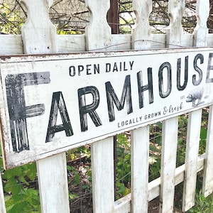 Rustic Farm Fresh Meat Sign Pig Hog Fresh Pork Locally Grown Metal Wall Hanging 40&quot; ET43