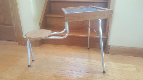 Antique Toddler School Desk Pretend Play Arts Crafts Etsy