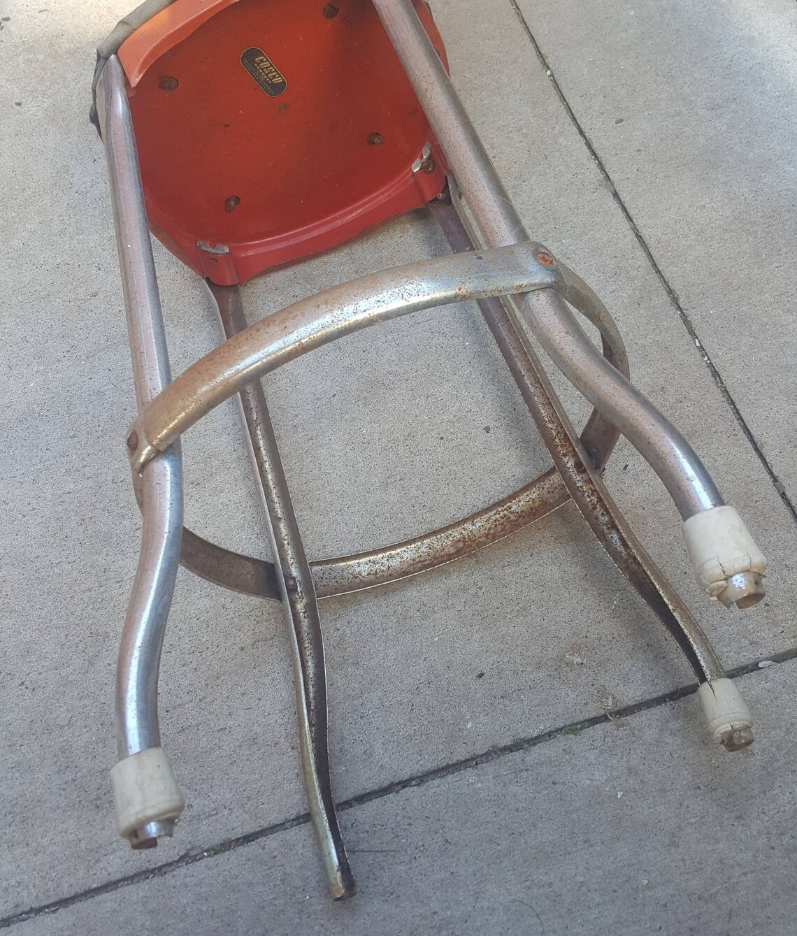 Mid Century Cosco Kitchen Stool Momma's Helper Stool Etsy