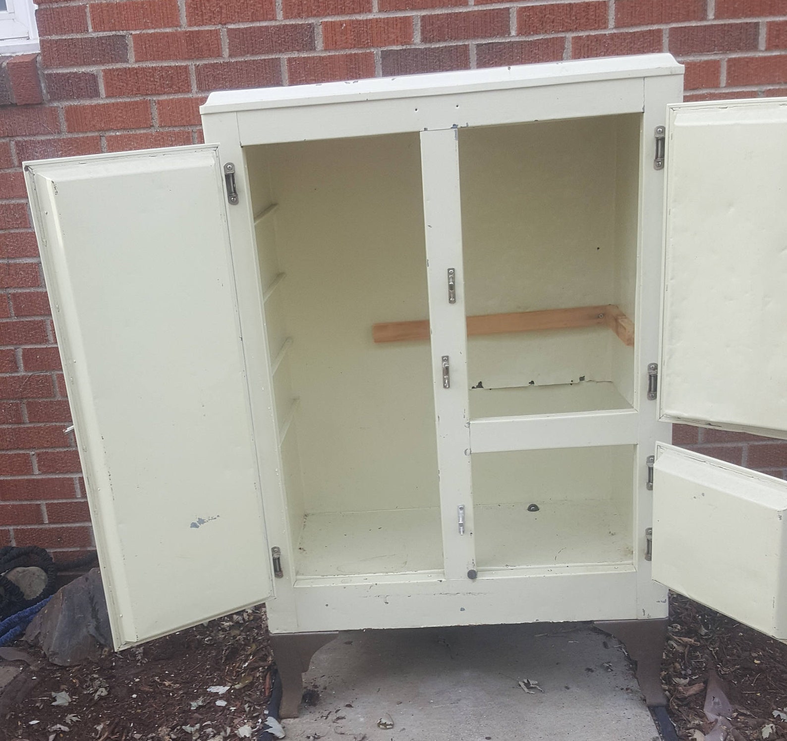 Antique Metal Ice Box Old Metal Ice Chest Original Hardware Etsy