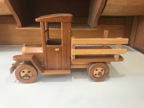 toy wooden trucks