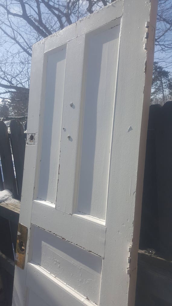 Old Wood Door Interior Exterior Five Panel Building Supply Architectural Salvage Reclaimed Pantry Door 29 5 X 77 1 4 R11