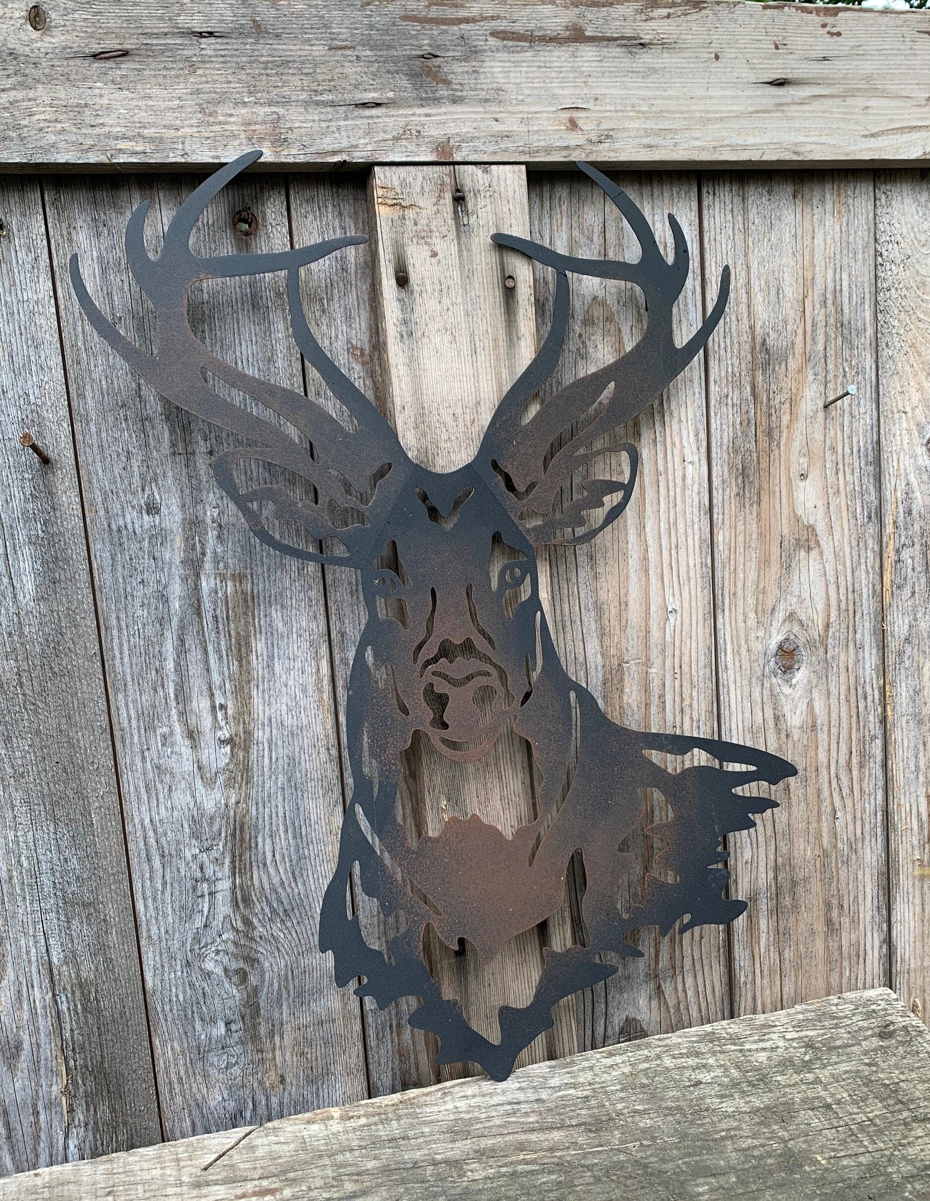 Metal Deer Buck Stag Silouette. Wildlife Cabin Lodge Lake Home Decor Wall Decor Etsy