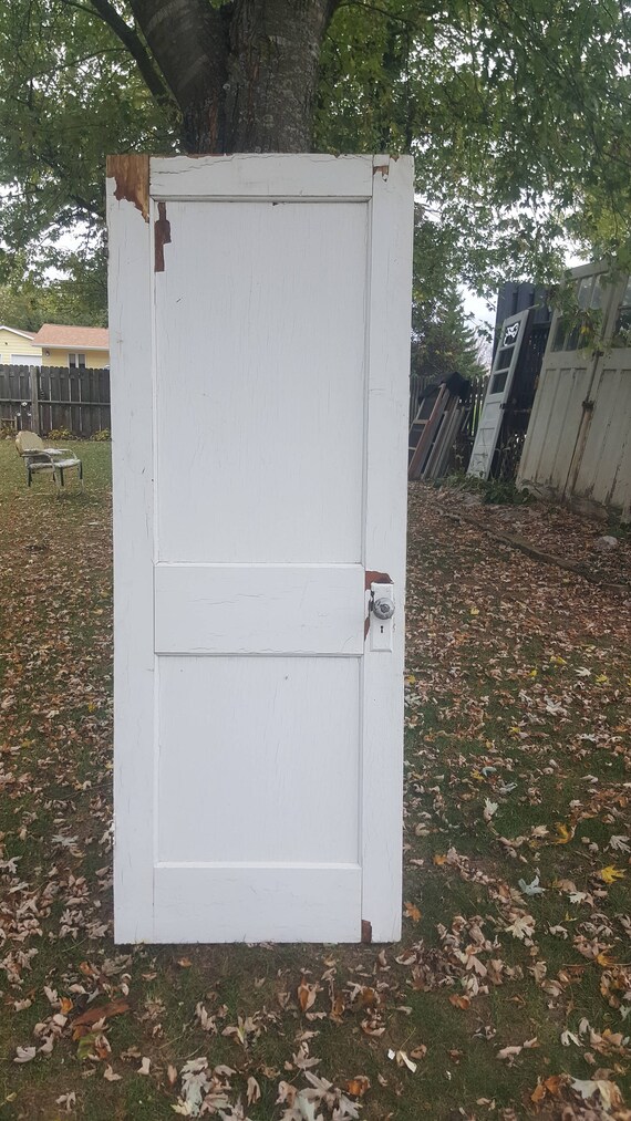 Old Wood Door Interior Door Building Supply Architectural Salvage Farmhouse Replacement Pantry Closet Two Panel Door 30 X 79 Al86