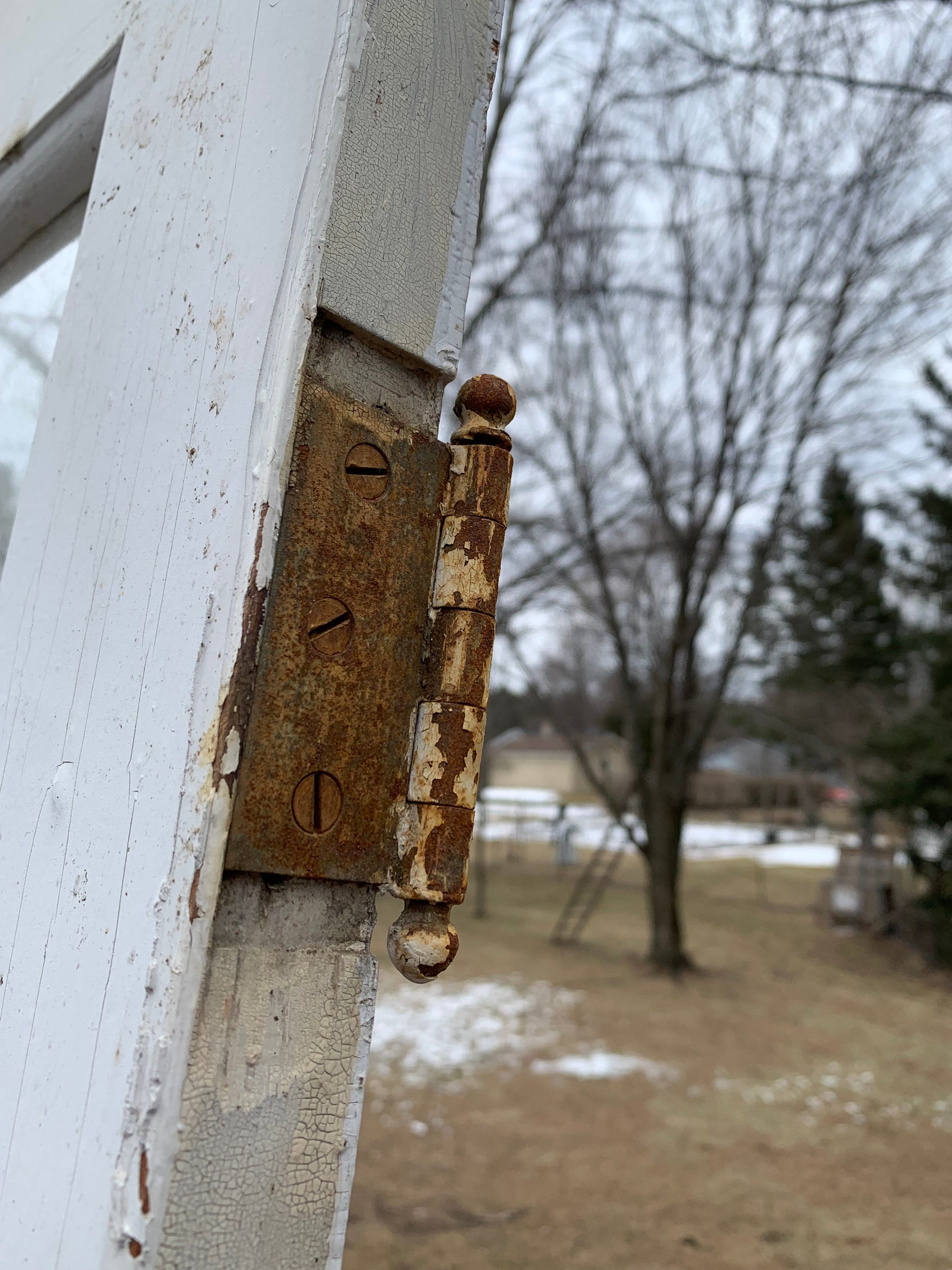 Antique Wood Half Lite Entry Door Glass Door, Reclaimed