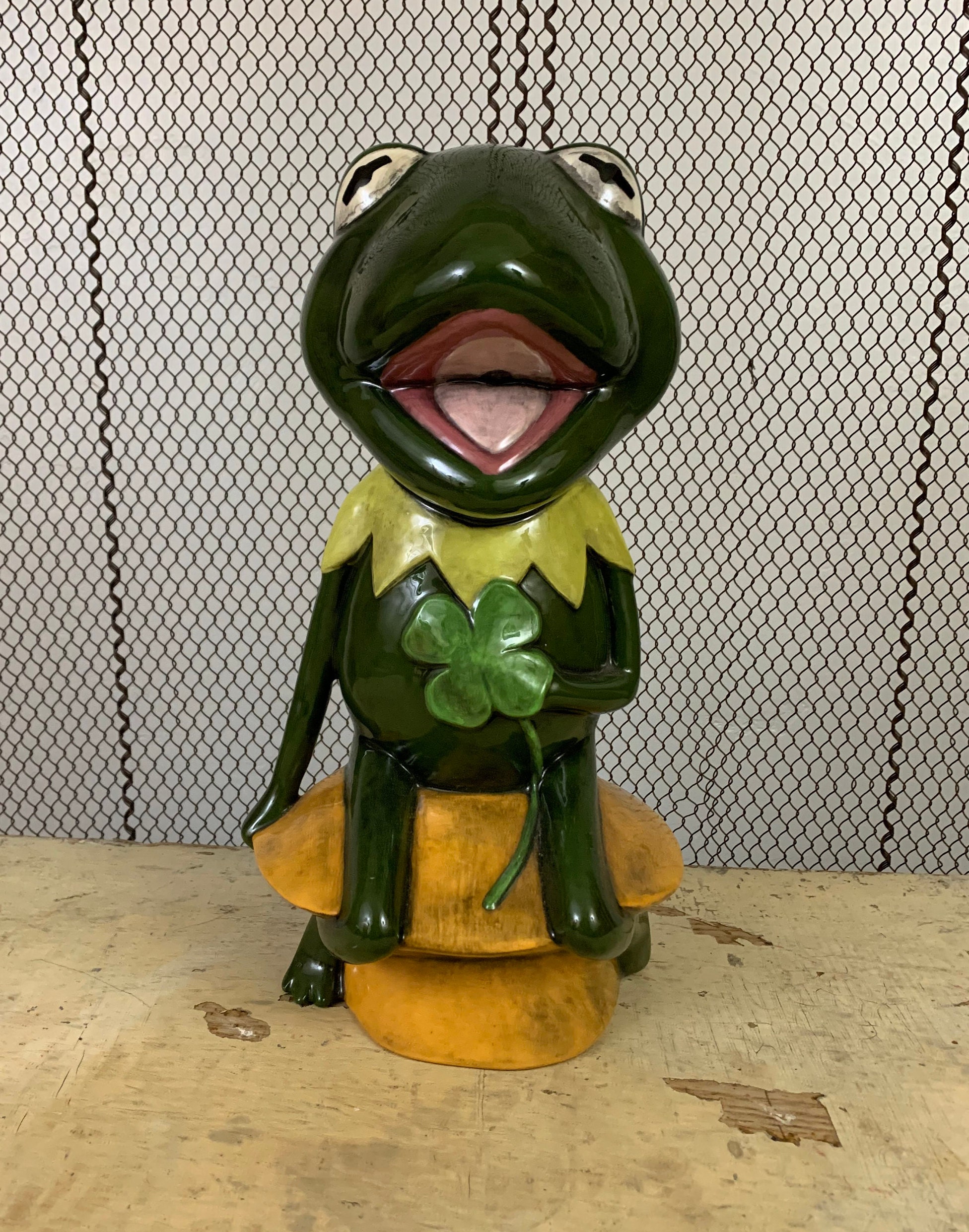 Vintage Frog Ceramic Statue Kermit Muppets Penny Bank Frog - Etsy Uk