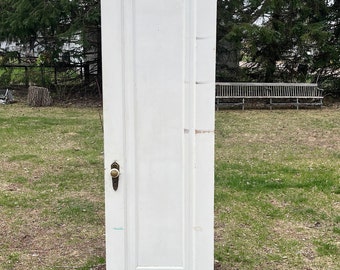 Antique Wood Recessed Panel Interior Door, Reclaimed. Renovation, Architectural Salvage 24" x 78 3/4" EP7