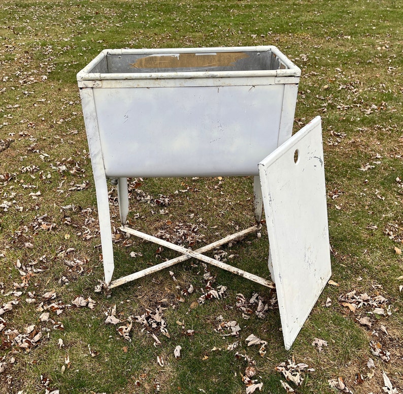 Antique Metal Laundry Wash Tub Basin Sink Kitchen Farmhouse Etsy