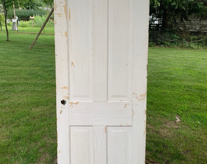 Antique Solid Wood Door 4 Panel Interior Door Building Etsy