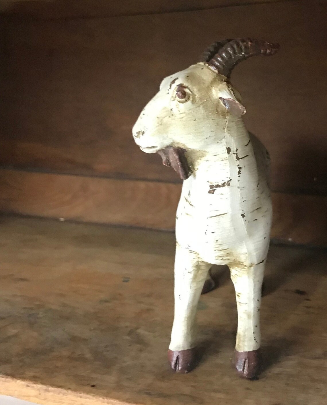 Old Goat Figurine Farmhouse Home Decor Home Accent Farm Etsy