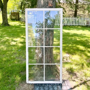 Antique Glass Pane Window for Wedding Event Photo Frame Architectural Salvage Building Supply FG70