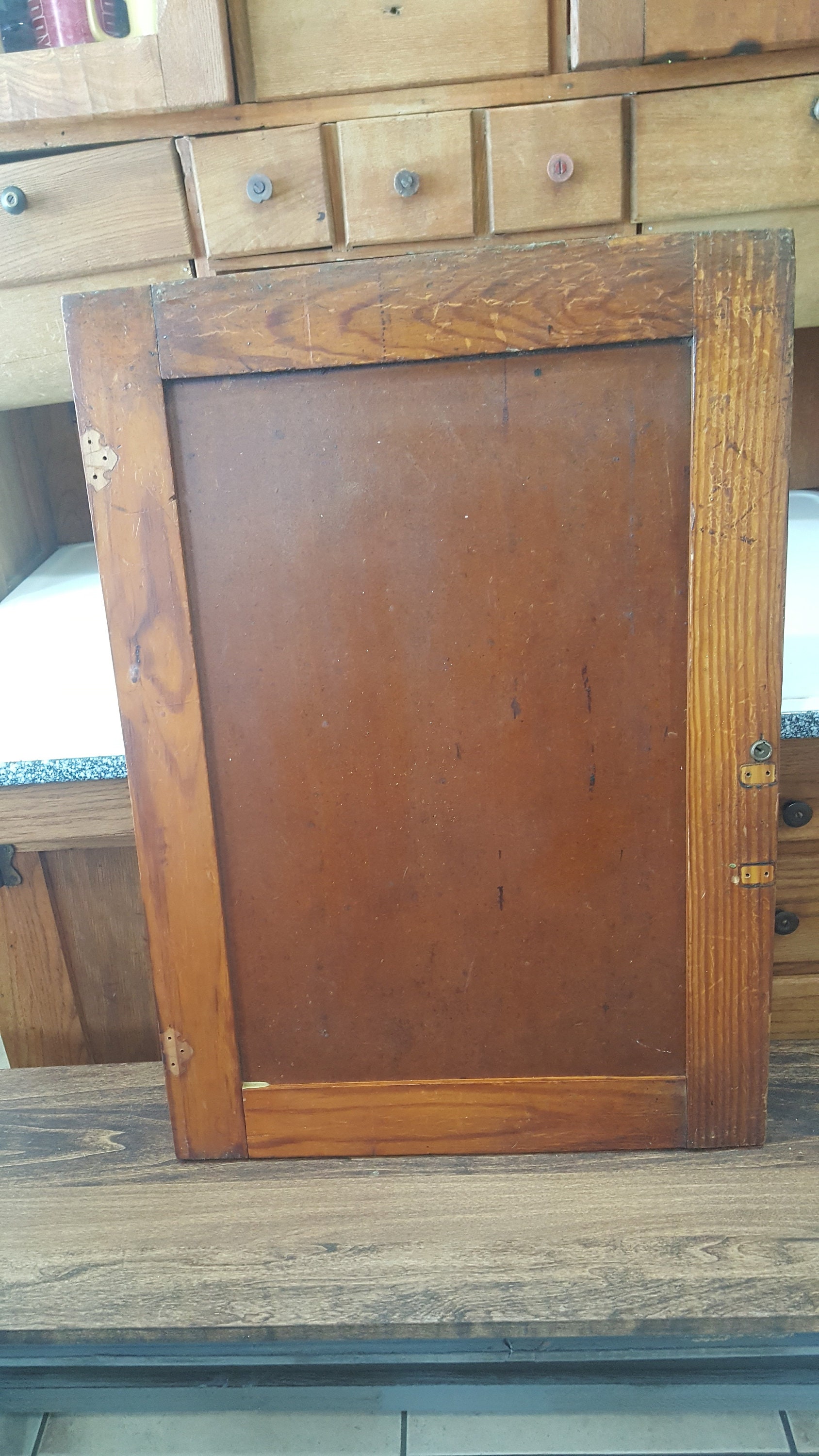 Craftsman Antique Wood Cabinet Door Vintage Schoolhouse Wooden Cupboard Architectural Salvage Doors Original Building Supply