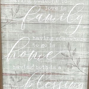 Home Love Blessing Family Blessing Sign 12&quot; x 15&quot; DA27