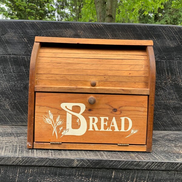Farmhouse Bread Box Etsy