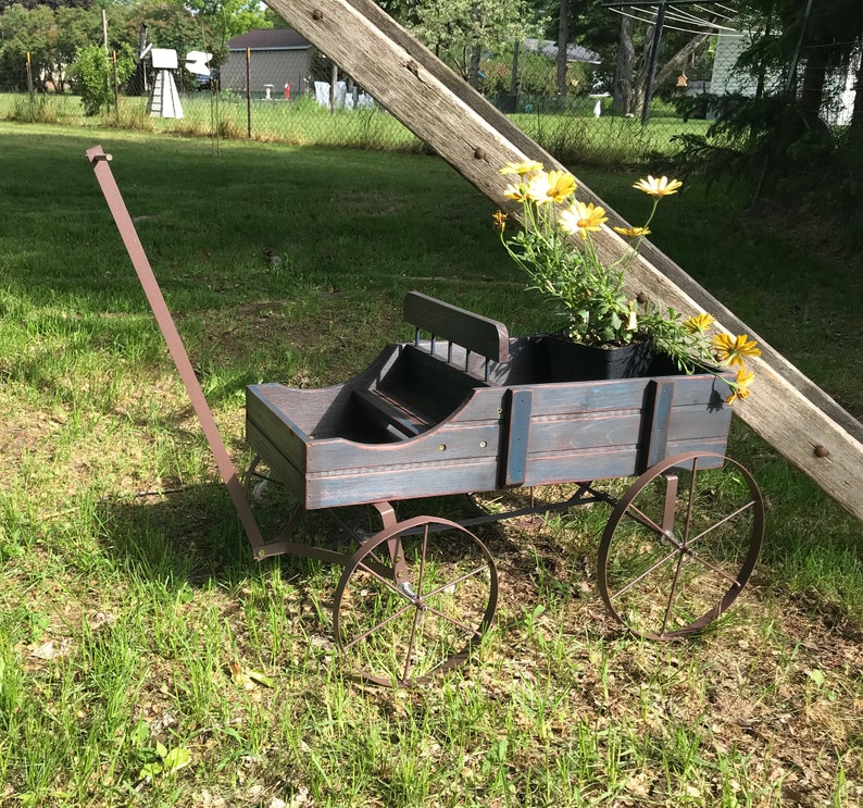 Reserved For Crystal Rustic Farmhouse Distressed Wood Wagon Etsy