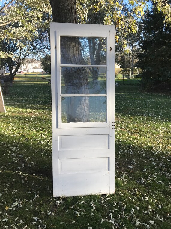 Antique Wood Screen Door Old Pantry Door Storm Screen Door Etsy