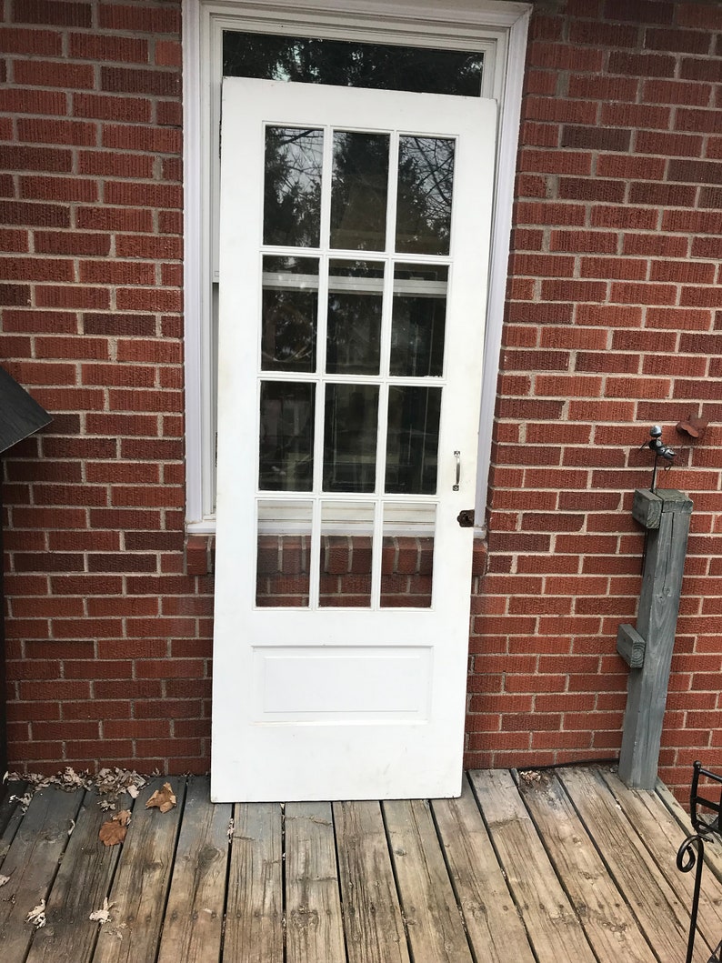 Antique Exterior Solid Wood Window Door Entry Front Storm Etsy