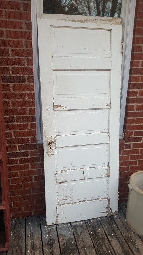 Old Wood Door Solid Wood Farmhouse Salvage Building Supply Etsy